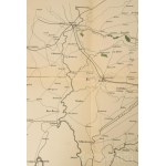 1869 A Maros és Bégamelléki kincstári erdőségek térképe. [Temes síksága, Bánsági-hegyvidék (birtoktérkép), 1:491.000], színes, litografált térképlap, metszé Fleischer, Buda, 1869. M. K. Telekzeti Kőnyomda, hajtott, szakadt, javított, gyűrődéssel, de ezeke