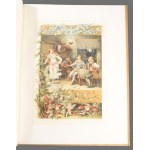 Fouqué, [Friedrich Heinrich Karl] de la Motte: Undine. Rege. Irta: De la Motte Fouqué. Ford.: Ábrányi Emil és ifj. Ábrányi Kornél. Hoeppner Gyula kilencz szinrajzával. Bp., [1885.], Grill Károly, 1 (díszcímlap, feliratos hártyapapírral védett színes kőnyo
