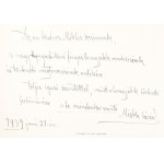 Lovagjáték a Hunyadiak korából. A Klotild szeretetház javára tartják a Tattersallban 1902. május 16-án és 17-én. DEDIKÁLT: Nemes Mihály (1866-1945) festő, illusztrátor, a lovagjáték történeti festőművészének DEDIKÁCIÓJÁVAL! Az én kedves Miklós öcsémnek, 