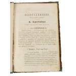 Maly, K[arl] J[ozef] - Balás, Árpád: Magyarország fontosabb vadontermő és meghonosodott fák és cserjék rendszeres leírása. Dr. - - nyomán - -, ... Selmecz, 1870, Mihalik István, VIII+3-76 p. Hozzákötve: Bátky Károly: Futó-homok megfogása és használása mód
