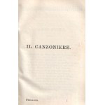 Petrarca, Francesco: Le rime di Francesco Petrarca. [Miniatűr kiadás.] Firenze, 1900. Editore G. Barbera. 1 t. (címkép) + [2] + V + [1] + 379 + [1] p. Miniatűr kötet, mérete: 62x45 mm. Egyetlen miniatűr kiadás. Bibliapapírra készült bibliofil kötetünk Fra