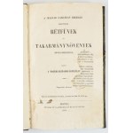 Faludi Ferenc: Téli éjtszakák. Vagy is a' téli est időnek unalmait enyhítő beszédek. - - maradvány munkája. Holta utánn darab írásaiból közre botsátotta Révai Miklós. Pozsonbann, 1787., Patzkó Ágoston Ferentz, 331 p. Átkötött modern aranyozott gerincű egé