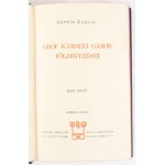 Eötvös Károly: Gróf Károly Gábor följegyzései. I-II. köt. Eötvös Károly Munkái VIII. Bp., 1908, Révai, 4+320 p.+1 (kétoldalas térkép) t.; 4+317+3 p. 3. kiadás. Dr. Politzer Ignác köz és váltóügyvéd névbélyegzéseivel. Kiadói szecessziós aranyozott egészvás