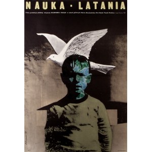 Plakat Nauka Latania, autor Andrzej Klimowski, 1978 70x100cm