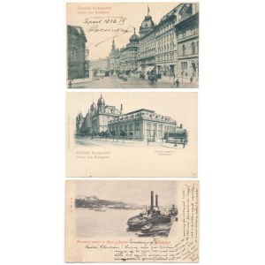 20 db RÉGI 1898-1920-as budapesti képeslap / 20 pre-1945 Budapest postcards from 1898-1920