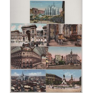 Milano, Milan; - 10 db régi szép állapotú postatiszta város képeslap / 10 pre-1945 unused town-view postcards in good condition