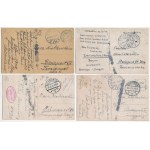 4 db RÉGI külföldi város képeslap / 4 pre-1945 foreign town postcards
