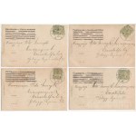 4 db RÉGI (1905 előtti) hölgyek képeslap / 4 pre-1905 ladies postcards