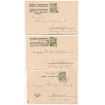3 db RÉGI (1905 előtti) puttó képeslap / 3 pre-1905 cupids postcards