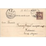 1900 Bácsalmás, Római katolikus templom, Zárda leányiskola, Gőzmalom, Kir. Járásbíróság, Fő út, Rosenberg Adolf üzlete és saját kiadása. Art Nouveau (EK)