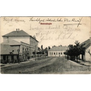1911 Balatonboglár, utcakép, Faragó Sándor üzlete