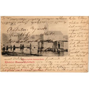 1904 Balatongyörök, Meszes-Györök; Meszes-Györki Balaton fürdő. Mérei Ignác kiadása (EK)