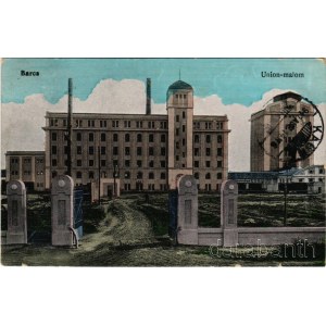 1917 Barcs, Union gőzmalom (kopott sarkak / worn corners)
