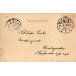 1899 Budapest I. Tabán és a vár, Schmidt Edgar kiadása (fl)