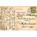 1909 Budapest II. Széna tér, villamos, Régi Szent János kórház (EM)