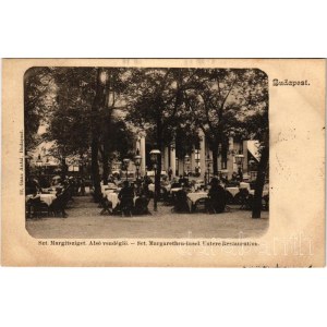 Budapest XIII. Margitsziget, Alsó vendéglő. Ganz Antal 22.