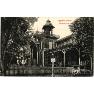 1916 Debrecen, Nagyerdei pavilon. Harmathy Pál kiadása (EB)