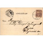1901 Felsőgalla (Tatabánya), Szénbánya telep, iparvasút. Nobel Adolf kiadása (EK)