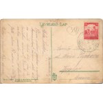 1917 Hajmáskér, Cs. és kir. tüzérségi lövőiskola, látkép a víztoronyból (kopott sarkak / worn corners)