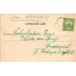 1908 Herczegfalva, Hercegfalva (Mezőfalva); Posta és távirdahivatal, Római katolikus templom, József nádor szobor és plébánia. Deutsch Ignác kiadása (fl)
