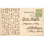 1915 Jánk (Jánkmajtis), vasútállomás, Római katolikus templom, Görögkatolikus templom, Gróf Hadik-Barkóczy Endre hengermalom és olajgyára. Balog és Salamon kiadása (ázott sarok / wet corner)