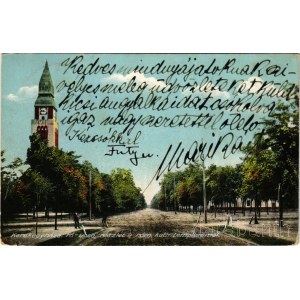 1929 Kerekegyháza, Fő utca, Római katolikus templom. Kiadja Szabó János (EK)