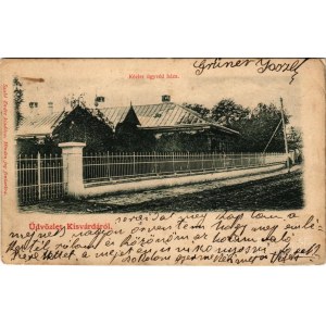 1903 Kisvárda, Kézler ügyvéd háza. Szabó Endre kiadása (EK)