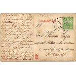 1912 Kocsola, M. kir. postahivatal, plébánia lak. Singer József kiadása (EK)