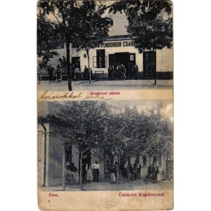 1908 Kondoros, Kondorosi csárda, üzlet. Nagy Sándor kiadása (EM)