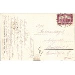 1925 Mátészalka, látkép, Kossuth Lajos utca, piac, zsinagóga a lakótorony mögött. Weisz Antal kiadása (EB)
