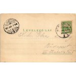 1902 Miskolc, látkép, templom. Ferenczi B. kiadása (EK)