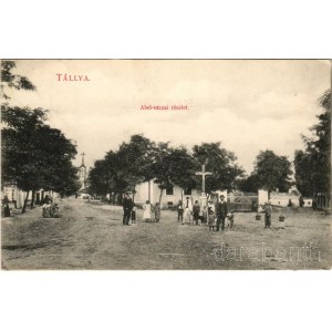 1909 Tállya, Alsó utcai részlet. Gottfried S. kiadása (EK)