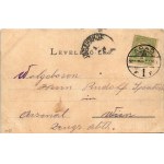 1902 Arad, Andrássy tér. Bloch H. nyomdája / square (EB)