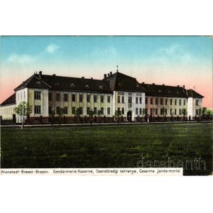 Brassó, Kronstadt, Brasov; Csendőrségi laktanya. Alfred Tartler kiadása / Casarma jandarmeriei / K.u.k. military gendarmerie barracks (EK)