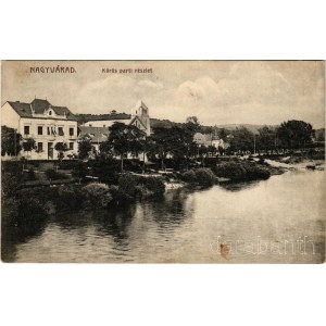1914 Nagyvárad, Oradea; Kőrösparti részlet / river bank (fl)