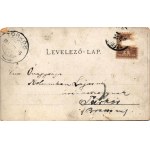 1901 Székelyudvarhely, Odorheiu Secuiesc; Kossuth utca, Dragomán üzlete. Gál János kiadása / street view, shops (lyukak / pinholes)