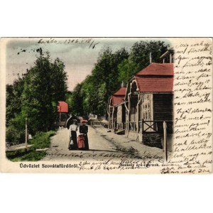 1906 Szováta, Szovátafürdő, Baile Sovata; Székely árucsarnok. Hönig Bernát kiadása / Secui market hall (EK)