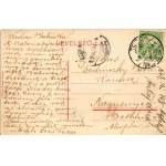 1908 Torda, Turda; Fő tér, könyvnyomda, Fodor Domokos és Amberboj Miklós üzlete. Füssy József kiadása / main square, shops (EB)