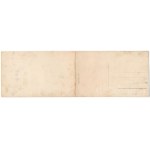 Torda, Turda; látkép. Füssy József kiadása, 2-részes kihajtható panorámalap / general view. 2-tiled folding panoramacard (gyűrődés / crease)
