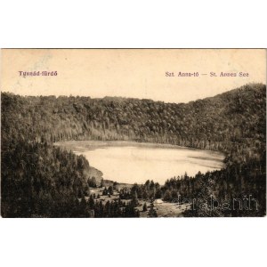 1918 Tusnádfürdő, Baile Tusnad; Szent Anna tó. Adler és Fia / lake