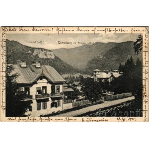 1905 Tusnádfürdő, Baile Tusnad; Temesváry és Práger villa. Brunner Lajos kiadása / villas (fl)