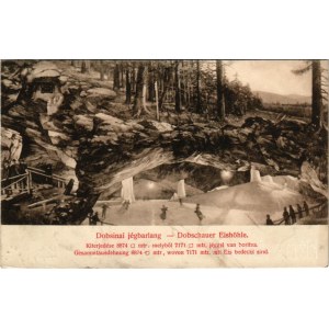 1906 Dobsina, Dobschau; jégbarlang / Eishöhle. Fejér Endre kiadása / ice cave