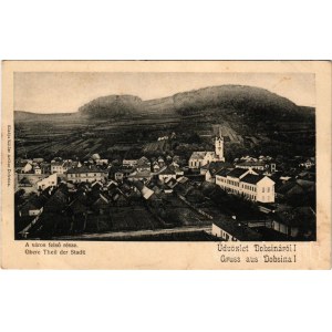 Dobsina, Dobschau; látkép, a város felső része. Köhler Arthur kiadása / general view (EK)