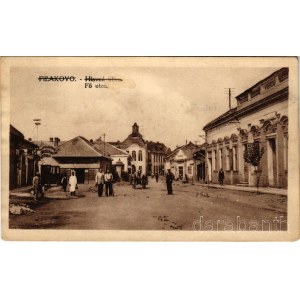 Fülek, Filakovo; Fő utca, Városháza, Vigadó, Groszmann Gyula üzlete. Cáha Jozef kiadása, Brünner felvétele / main street, town hall, restaurant, shops (r)
