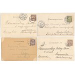Kassa, Kosice - 4 db RÉGI (1905 előtti) képeslap / 4 pre-1905 postcards