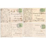 Kassa, Kosice - 4 db RÉGI képeslap / 4 pre-1945 postcards