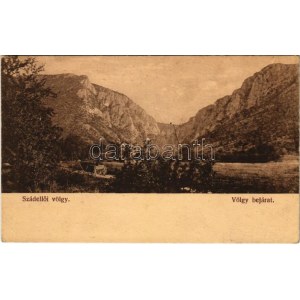 Szádelő, Zádiel; völgy. Bodavölgy nyomda 13-1914. / Zádielská dolina / valley (EK)