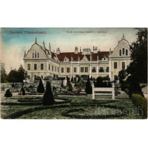 1913 Tőketerebes, Trebisov; Gróf Andrássy kastély a parkkal. Fogyasztási szövetkezet kiadása / castle (EB)