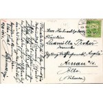 1914 Eszék, Essegg, Osijek; Gornji Grad / Oberstadt / utca, zsinagóga, üzletek / street view, synagogue, shops (EK)