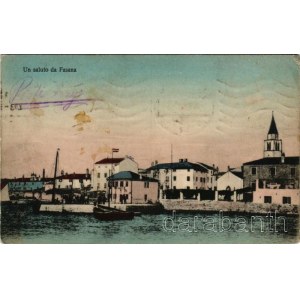 1913 Fazana, Fasana; port, shore (Rb)